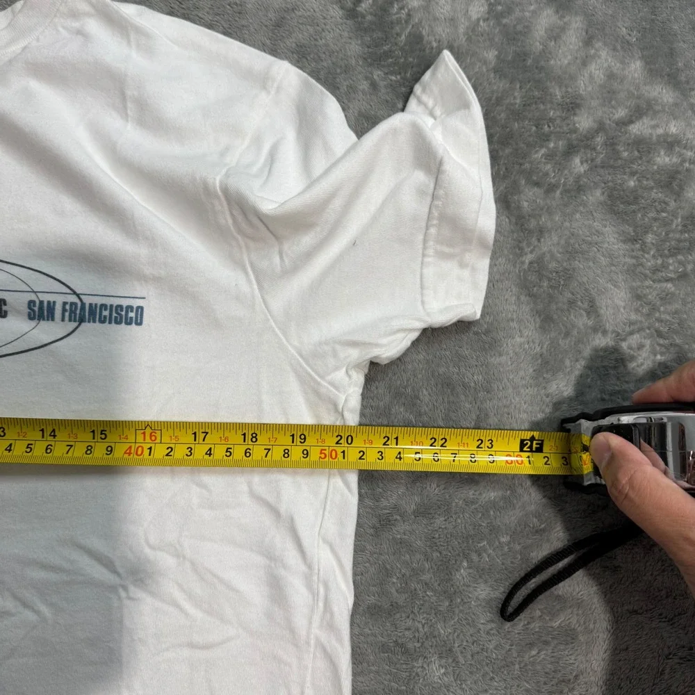 VTG 90s Banana Republic San Francisco Graphic T-Shirt White Mens Small